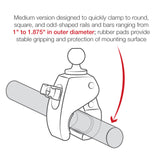 RAM® Tough-Claw™ Double Ball Mount with LED Spotlight (RAM-B-152-404)