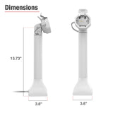 GDS® Uni-Conn™ Powered 14" Pedestal Dock with USB-C - Gray (RAM-GDS-DOCK-D11-14-U3C-GRY)