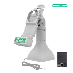 GDS® Uni-Conn™ 7" Pedestal Dock with PoE - Gray (RAM-GDS-DOCK-D11-7-U1E-GRY)