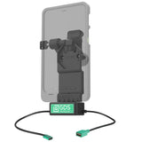 GDS® Uni-Conn™ Left Locking Power + Single USB-A Dock (RAM-GDS-DOCKLL-U1CDU)