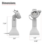 GDS® Uni-Conn™ Powered 7" Locking Pedestal Dock with USB-C - Gray (RAM-GDS-DOCKLR-D11-7-U3C-GRY)