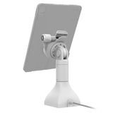 GDS® Uni-Conn™ Powered 7" Locking Pedestal Dock with PoE - Gray (RAM-GDS-DOCKLR-D11-7-U3E-GRY)