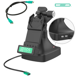 GDS® Uni-Conn™ Locking Tilt & Swivel Dock with USB-C + Data (RAM-GDS-DOCKLR-D14-U1C-2A)