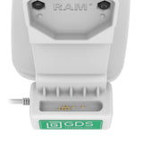 GDS® Uni-Conn™ Locking Tilt & Swivel Dock with PoE + Data - Gray (RAM-GDS-DOCKLR-D14-U1E-2A-GRY)