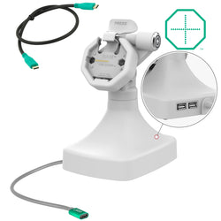 GDS® Uni-Conn™ Powered Locking Tilt & Swivel Dock with USB-C + Data Gray (RAM-GDS-DOCKLR-D14-U3C-2A-GRY)