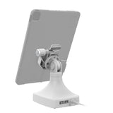 GDS® Uni-Conn™ Powered Locking Tilt & Swivel Dock with PoE + Data - Gray (RAM-GDS-DOCKLR-D14-U3E-2A-GRY)