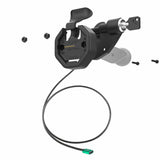 GDS® Uni-Conn™ Powered Right Locking Snap-In Dock with USB-C Connector (RAM-GDS-DOCKLR-U3CPU)