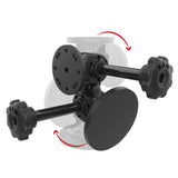 RAM® Dual 90-Degree Pivot Magnetic Mount with Knob (RAP-101-PV4-2P-MAG88U)