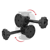 RAM® Dual 90-Degree Pivot Mount with Knob (RAP-101-PV4-2PU)