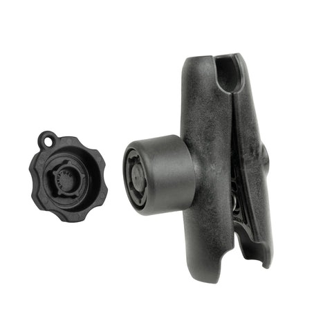 RAM® Composite Double Socket Arm with 5-Pin RAM® Pin-Lock™ Security Knob (RAP-201-S-KEY5U)