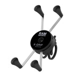 RAM® X-Grip® Large Phone Mount with Low-Profile Zip Tie Handlebar Base (RAP-460Z-UN10U)