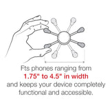 RAM® X-Grip® Large Phone Mount with Low-Profile Zip Tie Handlebar Base (RAP-460Z-UN10U)