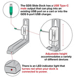 GDS® Slide Dock™ with Power Delivery & Drill Down Base (RAM-GDS-DOCK-G7-8-NGU)