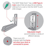 GDS® Slide Dock™ with Magnetic Attachment for IntelliSkin® Next Gen (RAM-GDS-DOCK-G7M-NGU)