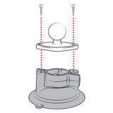 RAM® Twist-Lock™ Composite Suction Cup Base with Ball (RAP-B-224-1U)