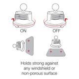 RAM® Twist-Lock™ Composite Suction Cup Base with Ball (RAP-B-224-1U)