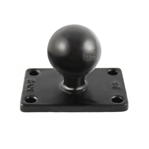 RAM-202U-23 C Size Ball on Rectangular Plate w/ 4-Hole Pattern  - RAM Mounts Hong Kong - Mounts Hong Kong