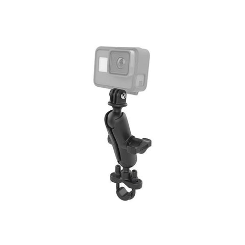 RAM® Handlebar U-Bolt Double Ball Mount with Action Camera Adapter (RAM-B-149Z-GOP1U)