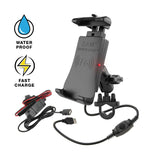 RAM-B-149Z-A-UN14W-V7M RAM Quick-Grip Waterproof Wireless Charging Handlebar Mount-image-1