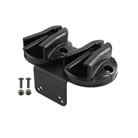 RAM Tough-Box™ Console Double Microphone Clip Base with 90 Degree Mounting Bracket (RAM-VC-MC2) - RAM Mounts - Mounts Hong Kong